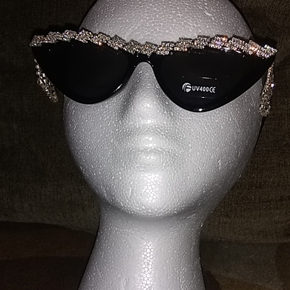 Fashion rhinestone uv400 sunglasses